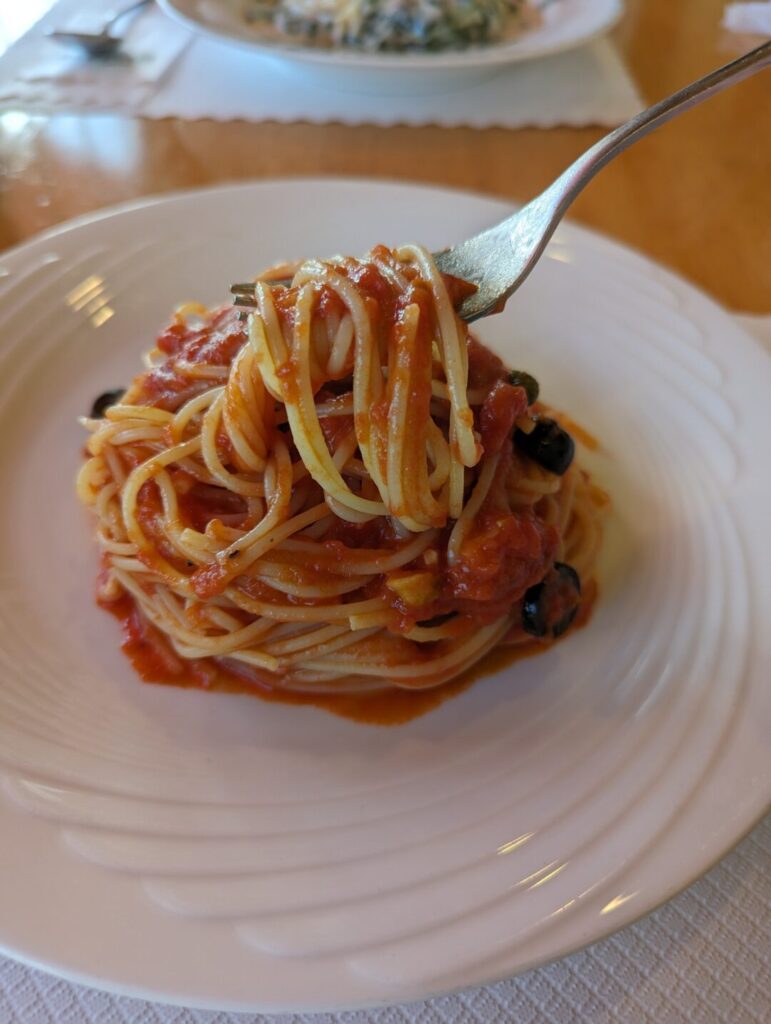 トラットリア ピッコラーナのパスタ